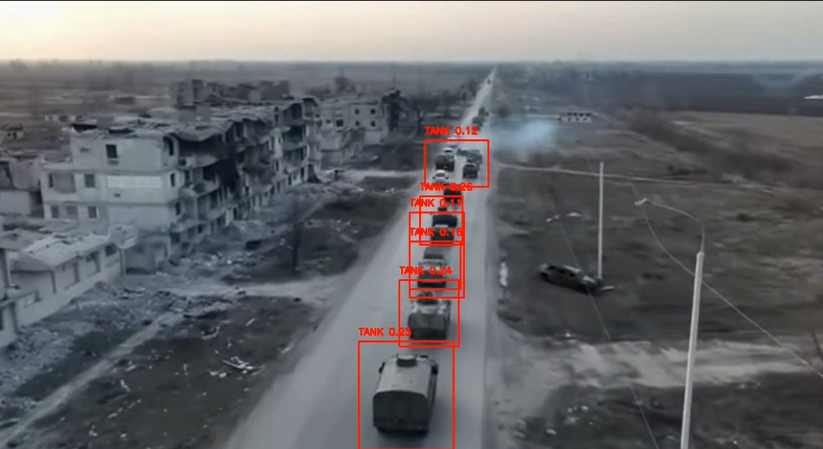 Gözcü İHA - YOLOv8 ile Gerçek Zamanlı Tank ve Zırhlı Araç Tespiti